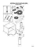 OPTIONAL PARTS (NOT INCL) Diagram and Parts List for ACE124XY0  Whirlpool Air Conditioner