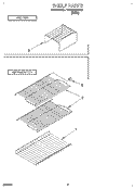 SHELF Diagram and Parts List for RT14EKRDW01  Roper Refrigerator