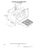 CABINET AND HINGE Diagram and Parts List for RM955PXLW2  Whirlpool Microwave Oven Combo