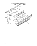 CONTROL PANEL Diagram and Parts List for KEDH207YBL2  KitchenAid Range