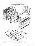 DOOR AND DRAWER Diagram and Parts List for RS575PXR5  Whirlpool Range