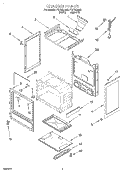 CHASSIS Diagram and Parts List for FGP325EW0  Roper Range