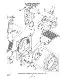 SECTION Diagram and Parts List for LE7800XMW1  Whirlpool Dryer