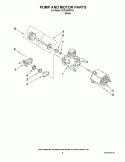 PUMP AND MOTOR PARTS Diagram and Parts List for DU810SWPU4  Whirlpool Dishwasher