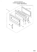 Part Location Diagram of 4359979 Whirlpool FRAME-DOOR