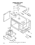STIRRER DRIVE Diagram and Parts List for RM988PXVW6  Whirlpool Microwave Oven Combo
