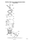 HEATER, PUMP AND LOWER SPRAY ARM Diagram and Parts List for DP8700XTN4  Whirlpool Dishwasher