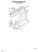 INSTALLATION PARTS Diagram and Parts List for CA18WCK0  Crosley Air Conditioner