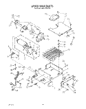 UPPER UNIT Diagram and Parts List for KSSS36MWX00  KitchenAid Refrigerator