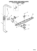 UPPER WASH AND RINSE PARTS Diagram and Parts List for DU1148XTPQ9  Whirlpool Dishwasher