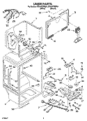 LINER PARTS Diagram and Parts List for ET9AHTXMT01  Whirlpool Refrigerator