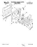 CONTROL PANEL Diagram and Parts List for SF365BEYQ4  Whirlpool Range