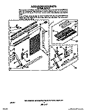 ACCESSORY KIT Diagram and Parts List for AC2104XT1  Whirlpool Air Conditioner