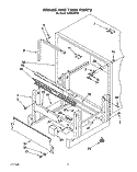 FRAME AND TANK Diagram and Parts List for KUDB22HT0  KitchenAid Dishwasher