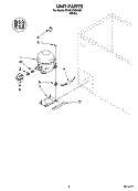 UNIT PARTS, OPTIONAL PARTS (NOT INCLUDED) Diagram and Parts List for EH151FXRQ00  Whirlpool Freezer