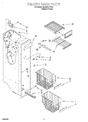 FREEZER LINER Diagram and Parts List for GD25SFXHS00  Whirlpool Refrigerator