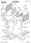 UNIT PARTS Diagram and Parts List for ACQ244XR3  Whirlpool Air Conditioner