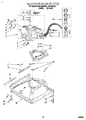 MACHINE BASE Diagram and Parts List for LSS7233AW1  Whirlpool Washer