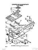 COOKTOP AND MANIFOLD, LIT/OPTIONAL Diagram and Parts List for 1SF034PEN2  Whirlpool Range