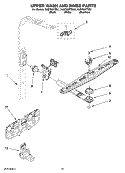 UPPER WASH AND RINSE PARTS Diagram and Parts List for KUDT03FTBL1  KitchenAid Dishwasher
