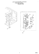 LATCH BOARD Diagram and Parts List for MT1131SGQ0  Whirlpool Microwave