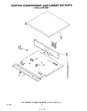 CONTROL COMPARTMENT AND CABINET TOP Diagram and Parts List for KEBS146SBL1  KitchenAid Wall Oven