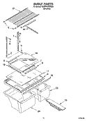 SHELF PARTS, OPTIONAL PARTS Diagram and Parts List for GARF19XXPK00  Whirlpool Refrigerator