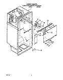 LINER Diagram and Parts List for KTRI18KXWH01  Whirlpool Refrigerator