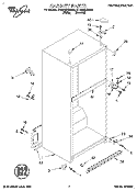 CABINET Diagram and Parts List for ET18NMXDN02  Whirlpool Refrigerator