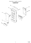 CONTROL PANEL Diagram and Parts List for MT0150SJQ0  Whirlpool Microwave