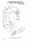 REFRIGERATOR LINER PARTS Diagram and Parts List for GD5DHAXVY04  Whirlpool Refrigerator