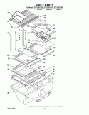 SHELF PARTS Diagram and Parts List for ET1CHEXVB02  Whirlpool Refrigerator