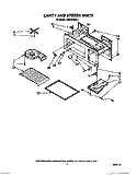 CAVITY AND STIRRER Diagram and Parts List for MH6701XW1  Whirlpool Microwave