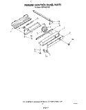 FREEZER CONTROL PANEL Diagram and Parts List for KSRF42DTX00  KitchenAid Refrigerator