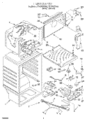 LINER Diagram and Parts List for ET18PKXFN00  Whirlpool Refrigerator