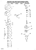 MOTOR AND ICE CONTAINER Diagram and Parts List for GS2SHAXKB01  Whirlpool Refrigerator