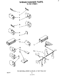 WIRING HARNESS Diagram and Parts List for SHU80041  Whirlpool Dishwasher