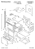 OVEN Diagram and Parts List for KEBS278DSS6  KitchenAid Wall Oven