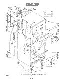 CABINET Diagram and Parts List for ET18ZKXTN00  Whirlpool Refrigerator