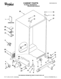 CABINET PARTS Diagram and Parts List for GSC25C5EYY01  Whirlpool Refrigerator