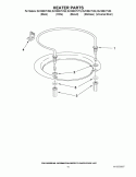 HEATER PARTS Diagram and Parts List for DU1055XTVD3  Whirlpool Dishwasher