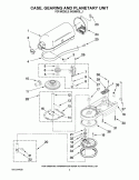 CASE, GEARING AND PLANETARY UNIT Diagram and Parts List for 9KSM5CBBK1  KitchenAid Mixer
