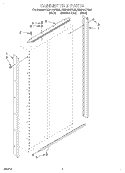 CABINET TRIM Diagram and Parts List for KSSP42QFB05  KitchenAid Refrigerator