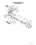 ICE CONTAINER Diagram and Parts List for KSSS42DAX01  KitchenAid Refrigerator