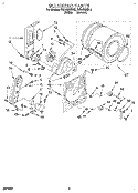 BULKHEAD Diagram and Parts List for RGL4636BL2  Roper Dryer