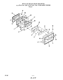 OVEN DOOR Diagram and Parts List for 1885W3A  Roper Range