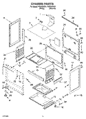 CHASSIS PARTS Diagram and Parts List for FGP300KN1  Roper Range