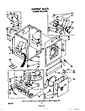 CABINET Diagram and Parts List for TGDL600WW0  Whirlpool Dryer