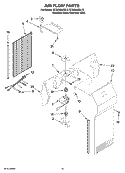 AIR FLOW PARTS Diagram and Parts List for EC3JHAXRL13  Whirlpool Refrigerator