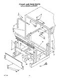 FRAME AND TANK Diagram and Parts List for KUDI220T3  KitchenAid Dishwasher